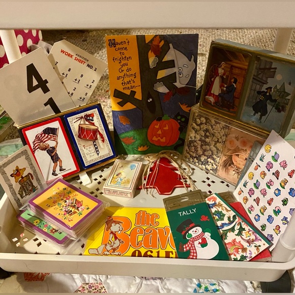 Bundle of 100 Assorted Greeting bday Thank You & blank cards stickers Hallmark - Picture 8 of 8